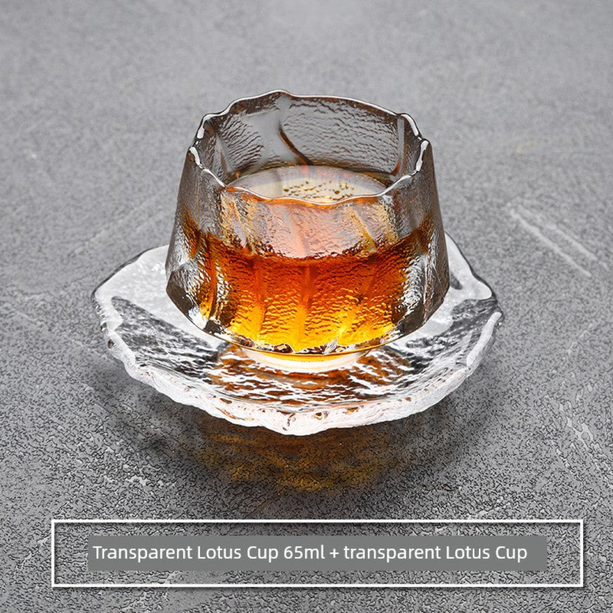 Frosted Japanese Glass Tea Cup – Elegant Single Serve Teacup