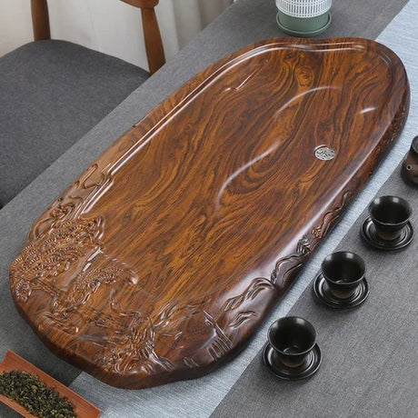 Luxury Solid Wood Gongfu Tea Tray 🌿 lotus tea tray Julia M Home & Kitchen 88x42x5cm 1  