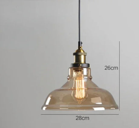 The Nordic  Loft  Modern Bedroom Pendant Lamp with Clear Gray Amber Vintage Pendant Lights Dining Glass Hanging  Light Fixtures