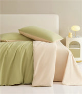 Reversible Brushed Cotton Duvet Cover Set with Pillowcases in Multiple Sizes