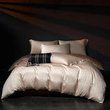 Luxury 100% Egyptian Cotton Reversible Duvet Cover Set in Silver & Purple - Julia M LifeStyles