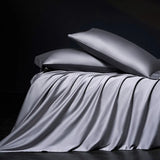 Luxury 100% Egyptian Cotton Reversible Duvet Cover Set in Silver & Purple - Julia M LifeStyles