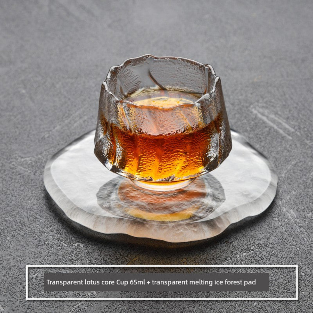 Frosted Japanese Glass Tea Cup – Elegant Single Serve Teacup