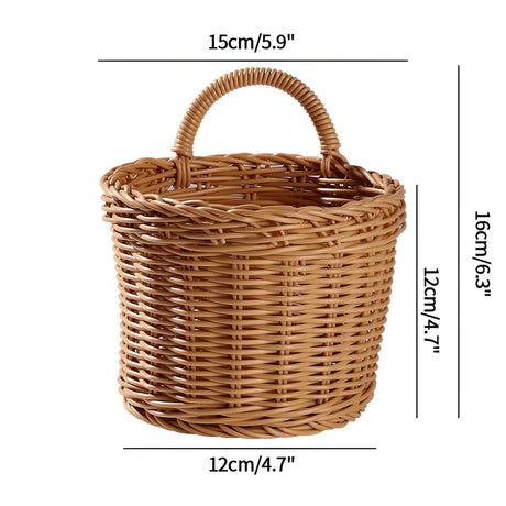 Woven Hanging Storage Basket & Flower Plant Pot 🌿 hanging baskets Julia M Home & Kitchen Storage basket S5  