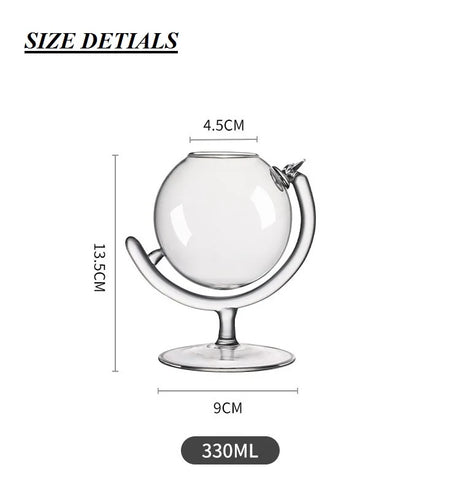 Creative Globe Bubble Martini Glass cocktail glass Julia M LifeStyles see  Picture other 