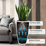 Front Porch Flowerpot Duo: 21" Tall Outdoor Planters 🌿 Tall Outdoor Planters Julia M Home & Kitchen   
