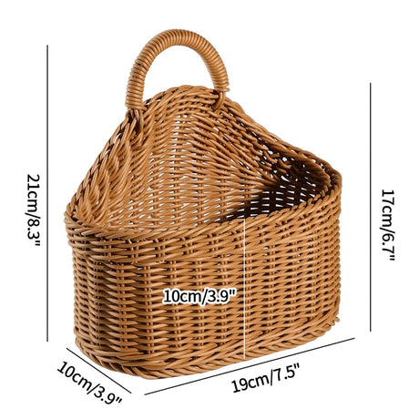 Woven Hanging Storage Basket & Flower Plant Pot 🌿 hanging baskets Julia M Home & Kitchen Storage basket S6  