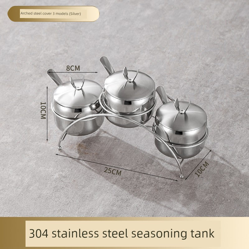 Kitchen Combination Home Seasoning Can Stainless Steel - Julia M LifeStyles