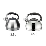 304 Stainless Steel Whistling Kettle - Home & Camping Essential 304 Stainless Steel Loud Whistling Hot Water Julia M LifeStyles   