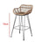 "Modern Rattan Dining Armchair - Nordic Design" rattan dining chair Julia M Home & Kitchen B Wood color  