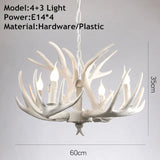 Retro Antler Resin Chandelier for Modern Dining & Living Spaces - Julia M LifeStyles