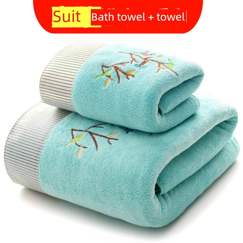 Bath Towel Towel Set Adult Female Chest Wrap plus Size Thickening Is Stronger than Pure Cotton Soft Kids Absorbent Cute Cartoon Korean - Julia M LifeStyles