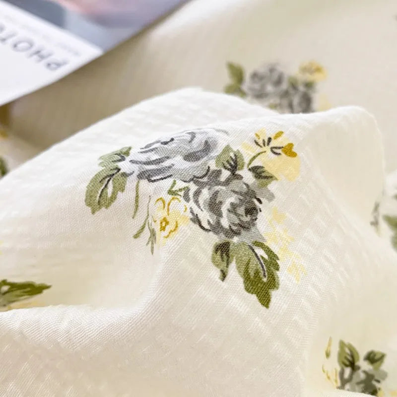 Aesthetic Floral Bedding Set - Twin to Queen Duvet Cover with Pillowcases - Julia M LifeStyles