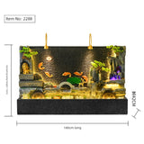 Courtyard Rockery Double - Sided Water Curtain Wall Fish Tank Water Screen Living Room Decoration Company Hotel Fortune Fengshui Wheel Landscape - Julia M LifeStyles