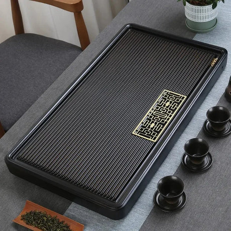 Luxury Solid Wood Gongfu Tea Tray 🌿 lotus tea tray Julia M Home & Kitchen   