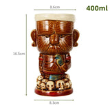 Exotic Tiki Ceramic Cocktail Glass 🍹 - Julia M LifeStyles