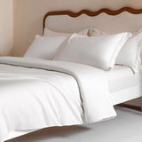 Luxury 1000TC Egyptian Cotton Duvet Cover Set with Silver Embroidery - Julia M LifeStyles