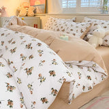 Aesthetic Floral Bedding Set - Twin to Queen Duvet Cover with Pillowcases