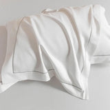 Luxury 1000TC Egyptian Cotton Duvet Cover Set with Silver Embroidery