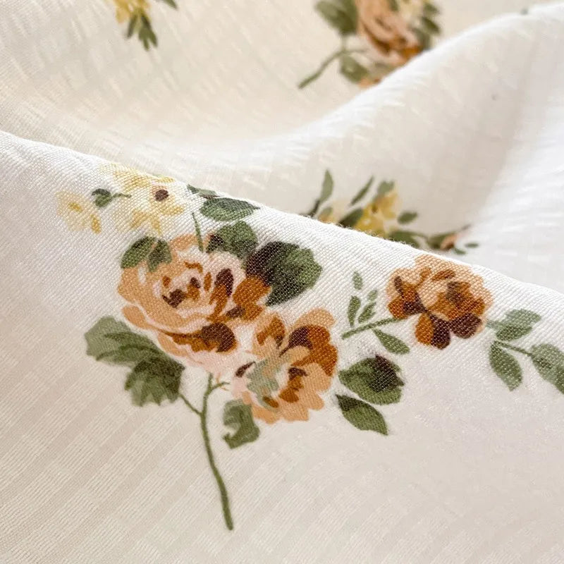 Aesthetic Floral Bedding Set - Twin to Queen Duvet Cover with Pillowcases