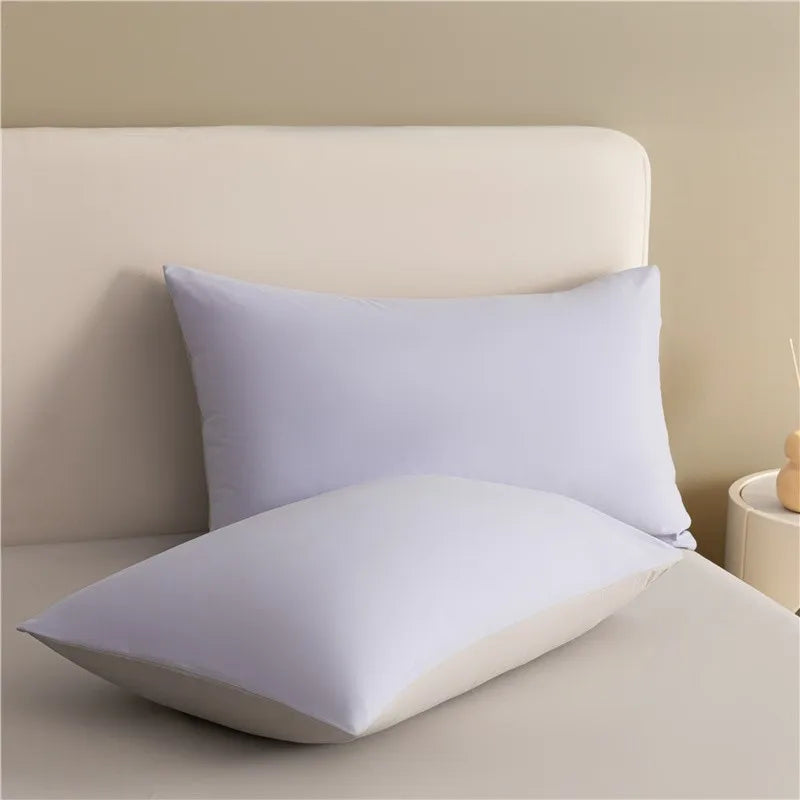 Reversible Brushed Cotton Duvet Cover Set with Pillowcases in Multiple Sizes