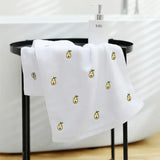 Women Bath Bathroom Embroidered Avocado Cotton Towel Face Towel Adult Soft Absorbent