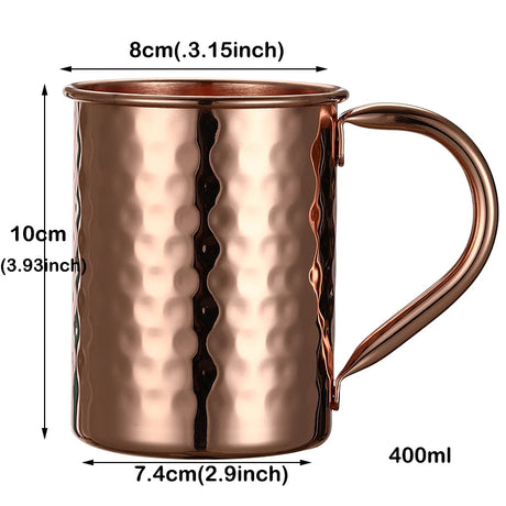 Luxurious Pure Copper Moscow Mule Mug Set copper moscow mule mug set Julia M LifeStyles   