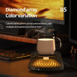 Coffee Cup Heater USB Heating Pad Coaster 4 Temperature Setting Electic Milk Tea Water Thermostatic Cup Warmer For Home Office