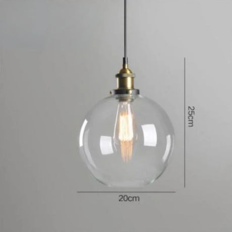 The Nordic  Loft  Modern Bedroom Pendant Lamp with Clear Gray Amber Vintage Pendant Lights Dining Glass Hanging  Light Fixtures