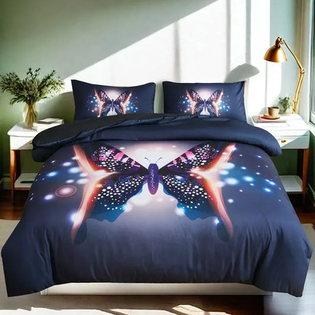 Bedsure Colorful Comforter Cover Set Cal King/Super King 3Pcs Bedding Set, Fluffy Soft Dreamy Butterfly Bed Set 2 Pillow shams - Julia M LifeStyles