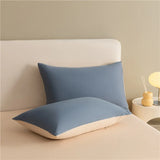 Reversible Brushed Cotton Duvet Cover Set with Pillowcases in Multiple Sizes