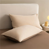 Reversible Brushed Cotton Duvet Cover Set with Pillowcases in Multiple Sizes