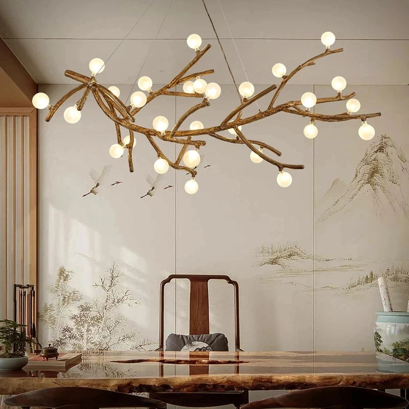 Nordic LED Tree Branch Chandelier 🌿 Chandeliers Julia M Home & Kitchen   