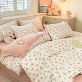 Aesthetic Floral Bedding Set - Twin to Queen Duvet Cover with Pillowcases