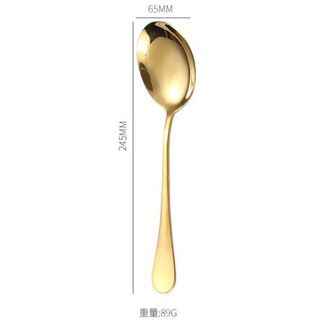 Gold Stainless Steel Korean Tableware Set 🍲🥄🍴 Flatware sets Julia M Home & Kitchen CZ07  