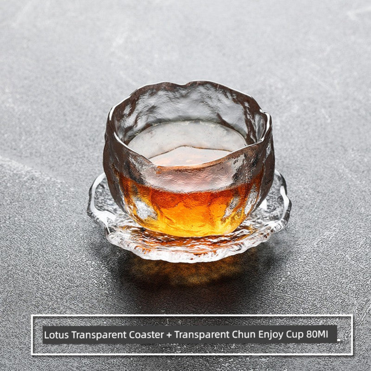 Frosted Japanese Glass Tea Cup – Elegant Single Serve Teacup