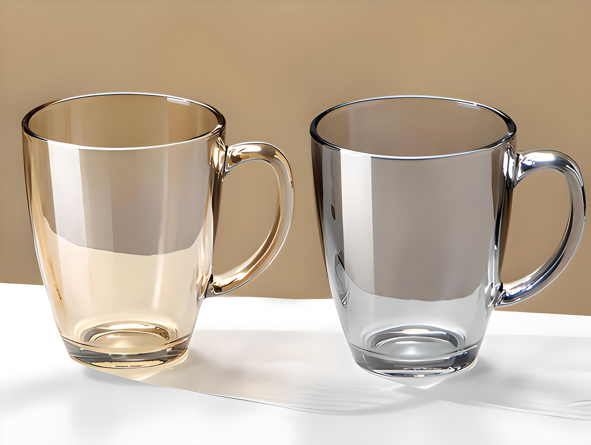 Julia M Lifestyles Drop-Resistant Tempered Glass Mug 380ml