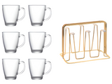 Julia M Lifestyles Drop-Resistant Tempered Glass Mug 380ml