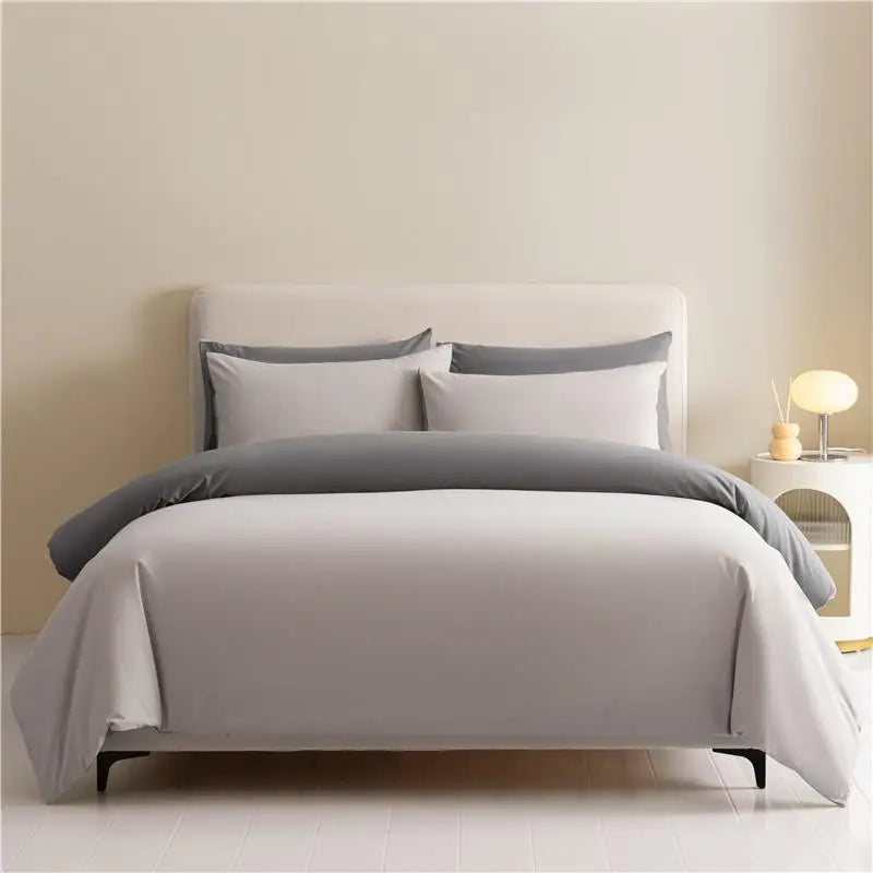 Reversible Brushed Cotton Duvet Cover Set with Pillowcases in Multiple Sizes - Julia M LifeStyles