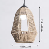 Woven Rattan Pendant Lampshade: Elevate Your Lighting Style 🌟 pendant lamps Julia M Home & Kitchen Paper Rope5  