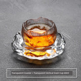 Frosted Japanese Glass Tea Cup – Elegant Single Serve Teacup