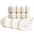 Luxury Cotton Towel Set - 2 Hand & Face Towels, 1 Big Bath Towel bath towel set Julia M Home & Kitchen wave cream white 3pcs set 