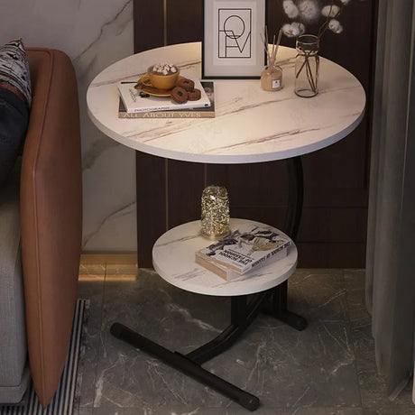 Julia M 55cm White Round Coffee Table - Minimalist Nordic Design 🌟 round coffee table Julia M LifeStyles   