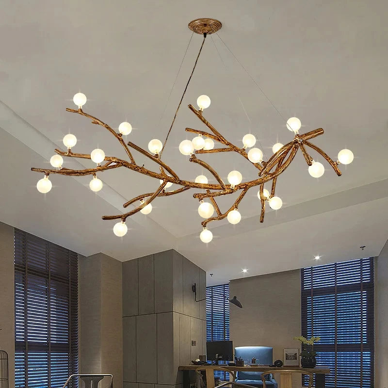 Nordic LED Tree Branch Chandelier 🌿 Chandeliers Julia M Home & Kitchen   