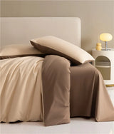 Reversible Brushed Cotton Duvet Cover Set with Pillowcases in Multiple Sizes