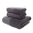 Luxury Cotton Towel Set - 2 Hand & Face Towels, 1 Big Bath Towel bath towel set Julia M Home & Kitchen Dot navy grey 3pcs set 