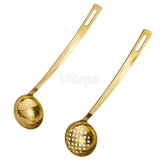 Gold Plated Stainless Steel Hot Pot Ladle & Soup Spoon - Julia M LifeStyles