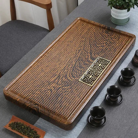 Luxury Solid Wood Gongfu Tea Tray 🌿 lotus tea tray Julia M Home & Kitchen 70x38x5cm 2  