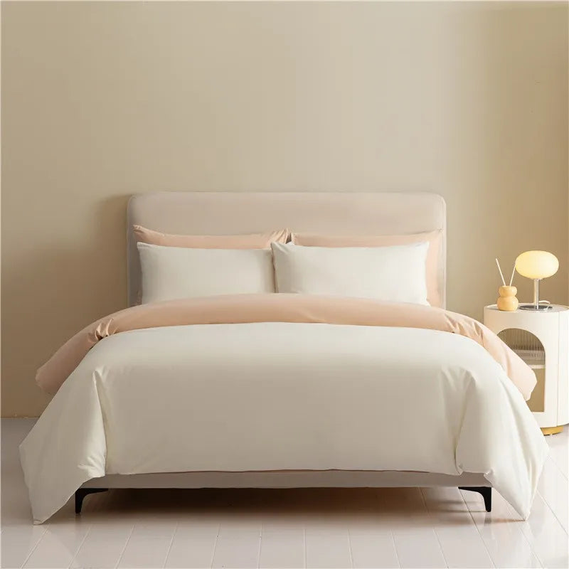 Reversible Brushed Cotton Duvet Cover Set with Pillowcases in Multiple Sizes - Julia M LifeStyles