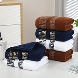 Luxury Cotton Towel Set - 2 Hand & Face Towels, 1 Big Bath Towel bath towel set Julia M Home & Kitchen   